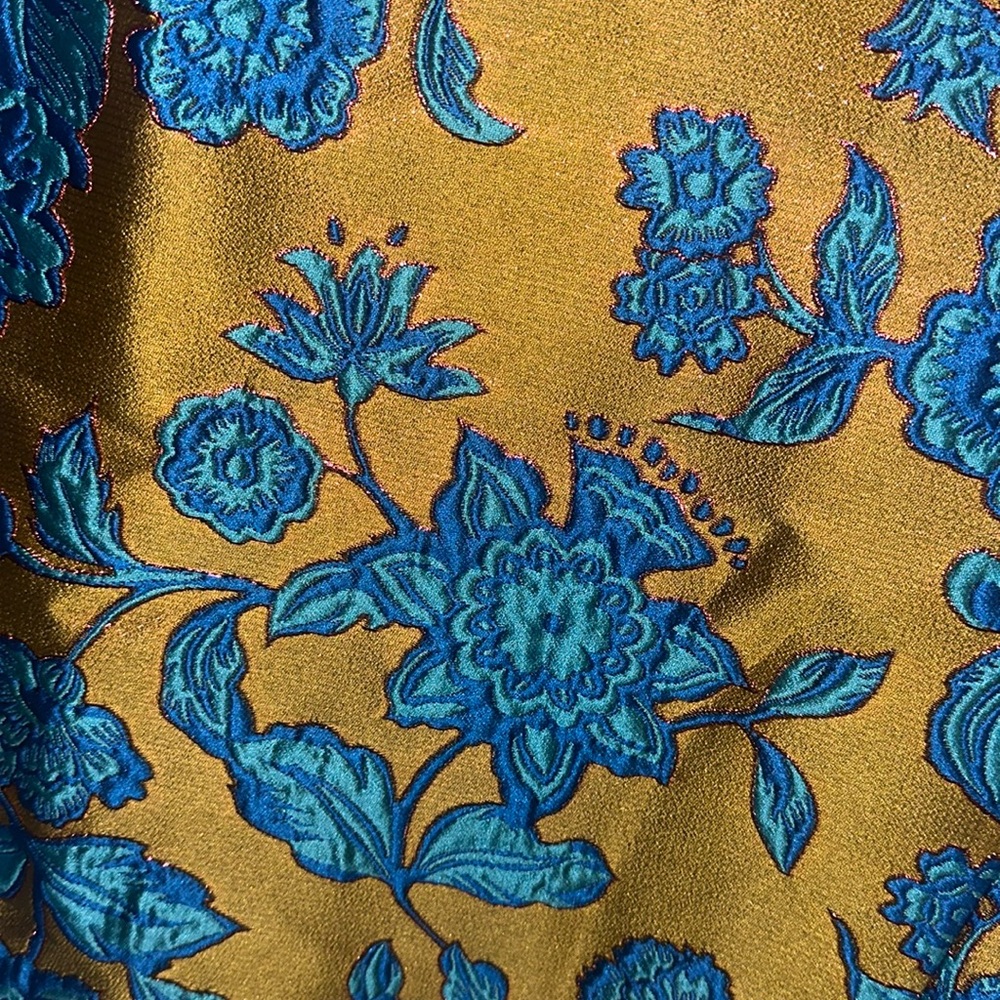 La DoubleJ La Scala, Hottie Turquoise in Jacquard With Feathers Top - Picture 6 of 10